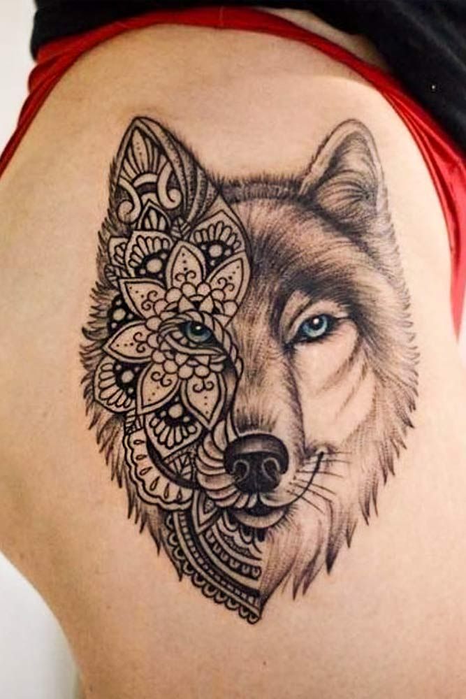 27 Inspiring Wolf Tattoo Ideas For Your Skin -   22 wolf tattoo spirit animal
 ideas