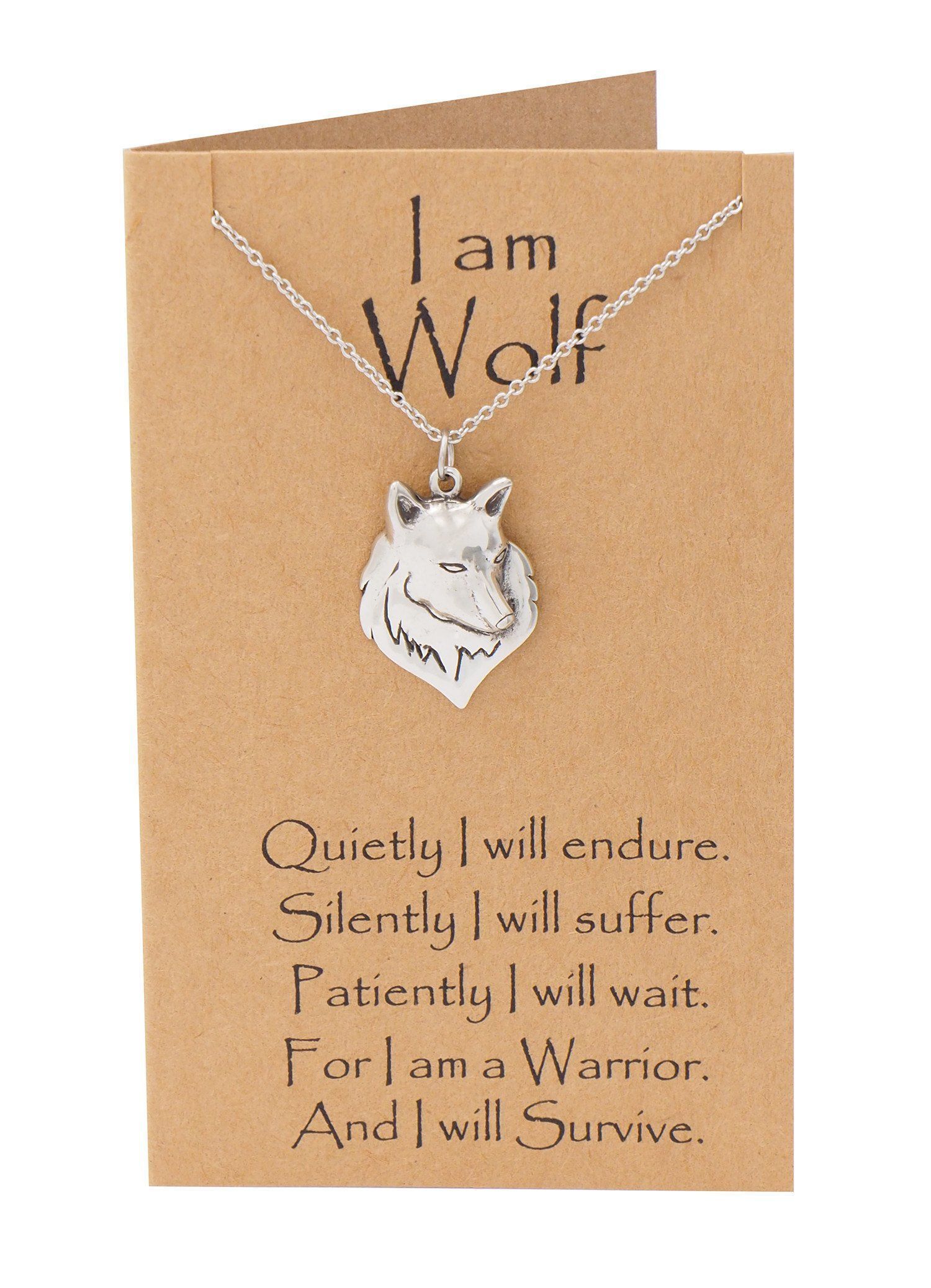 Malen Wolf Necklace for Men and Women, Inspirational Jewelry -   22 wolf tattoo spirit animal
 ideas