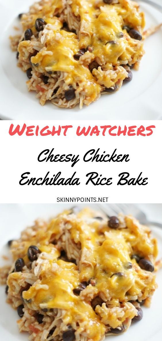 CHEESY CHICKEN ENCHILADA RICE BAKE -   23 cheesy chicken recipes
 ideas