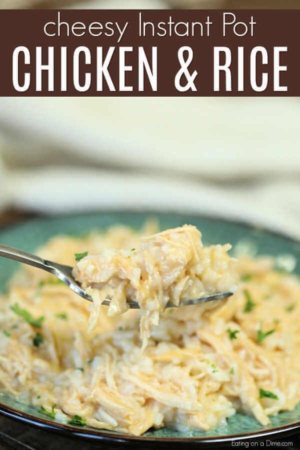 Instant Pot Chicken and Rice -   23 cheesy chicken recipes
 ideas