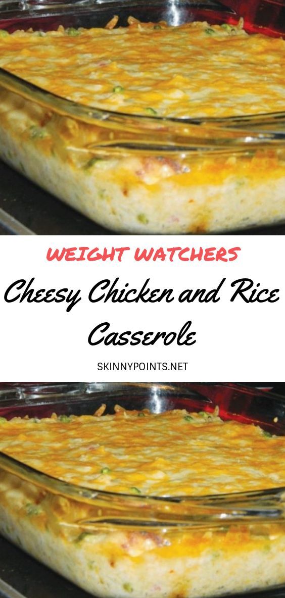 Cheesy Chicken and Rice Casserole -   23 cheesy chicken recipes
 ideas