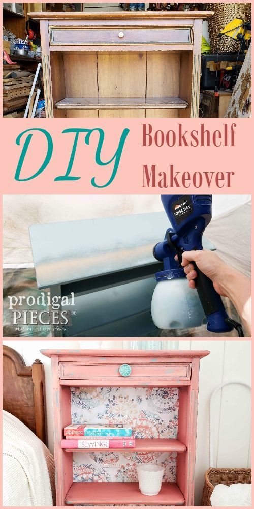 Update a Bookcase with the Super Finish Max Paint Sprayer -   23 diy bookshelf classroom
 ideas