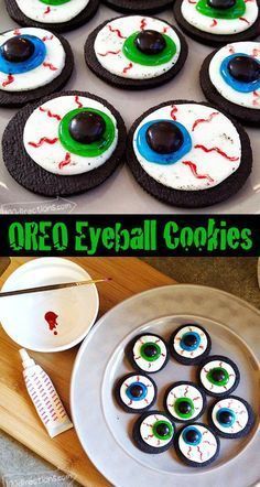 OREO Cookie Eyeballs Halloween Treat DIY -   23 diy halloween party
 ideas