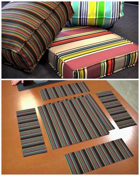 20 DIY Cushions or DIY Pillow Ideas To Upgrade Your Seating -   23 diy outdoor cushions
 ideas