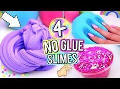 DIY Instagram Slime Recipes Tested! How To Make Glossy Slime, Matte Slime and Fluffy Slime! - YouTube -   23 diy slime facile
 ideas