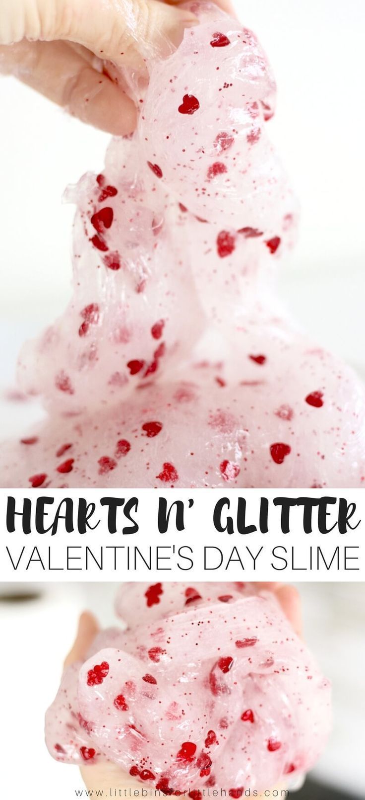 Valentines Day Heart Slime Science Activity for Kids -   23 diy slime facile
 ideas