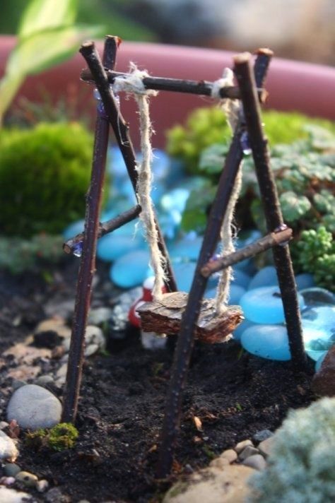 How to Make a Fairy Garden -   23 fairy garden ladder
 ideas