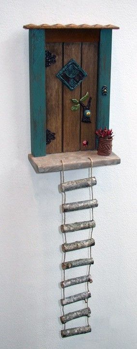 Amazing 55+ DIY Fairy House Ideas -   23 fairy garden ladder
 ideas