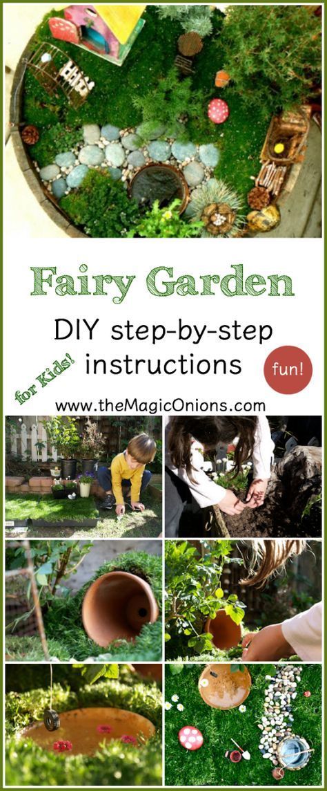 How To Make A Kid-Friendly Fairy Garden -   23 fairy garden ladder
 ideas