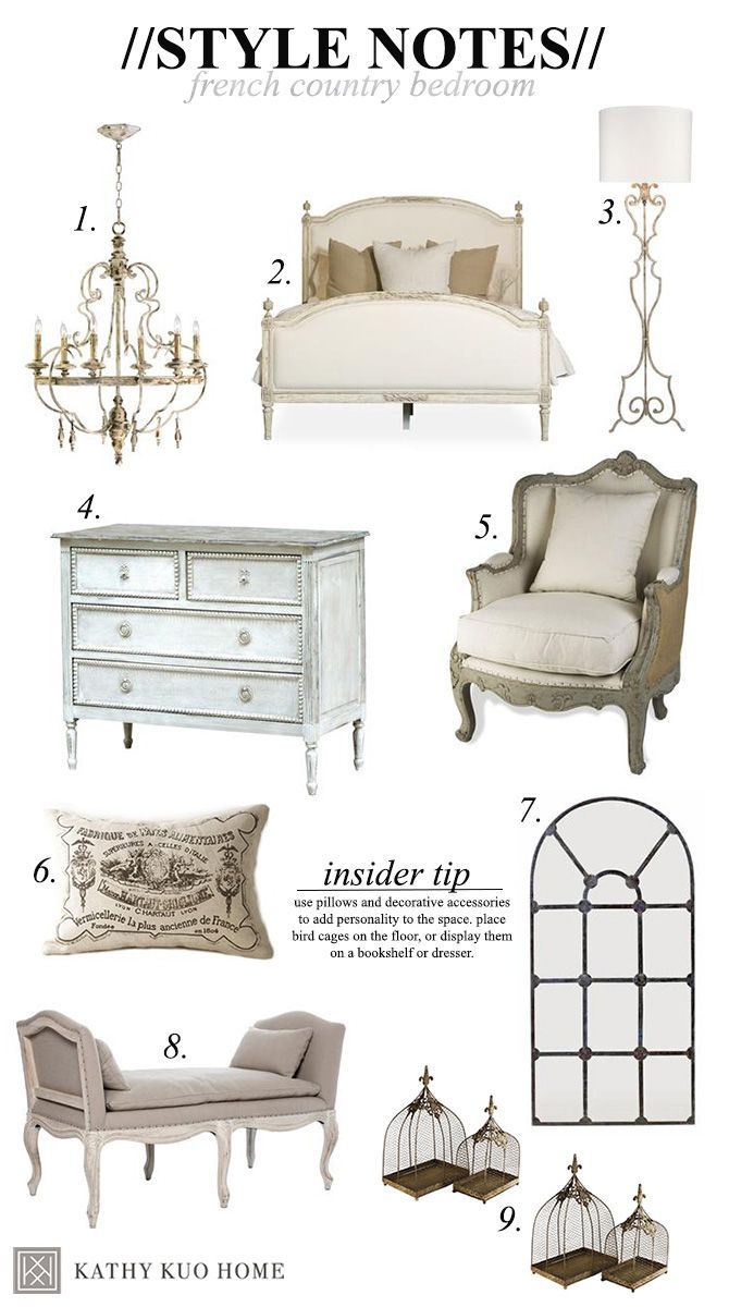 Style Notes: Designing a French Country Bedroom -   23 french decor style
 ideas