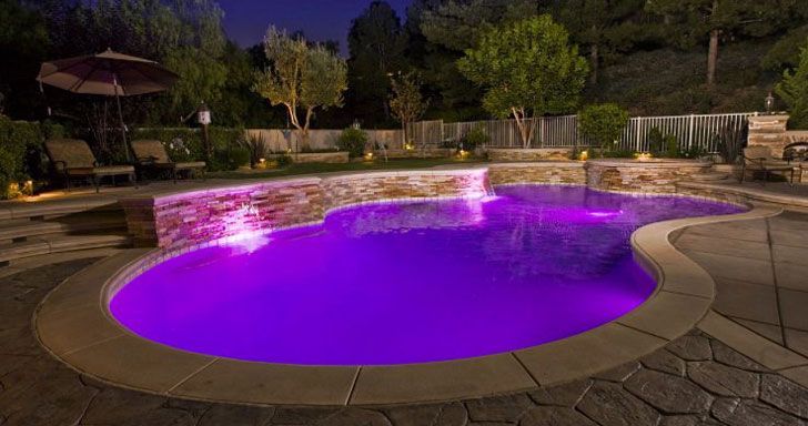 LED Pool Light -   23 home garden pool
 ideas