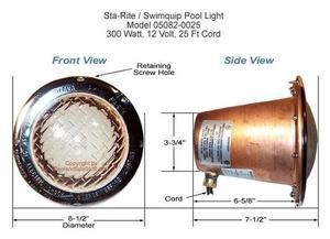 Sta-Rite SwimQuip Color LED 05082-0100 Pool And Spa Light 12V 100 Ft Cord 16 Color/Shows -   23 home garden pool
 ideas
