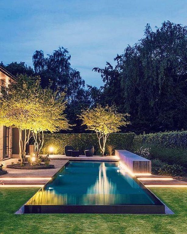 20+ Tropical Garden Pool Design Ideas For Modern House -   23 home garden pool
 ideas