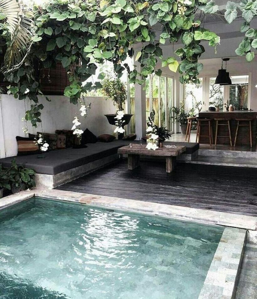 27 Best Small Inground Pool Ideas in 2019 -   23 home garden pool
 ideas