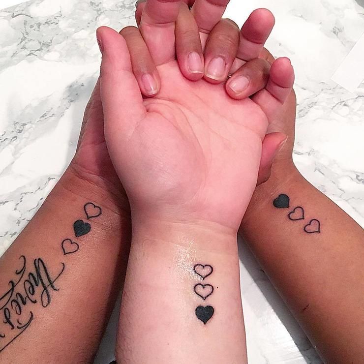 50 Matching Tattoos Sisters Can Get Together -   23 sister tattoo kids
 ideas
