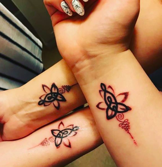50 Mother-Daughter Tattoos That Are Simply Breathtaking -   23 sister tattoo kids
 ideas