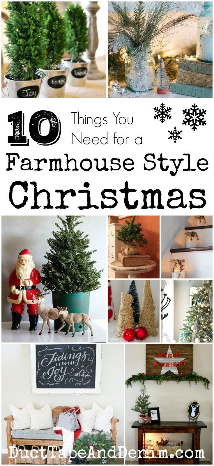 Farmhouse Decor -   24 farmhouse style christmas
 ideas