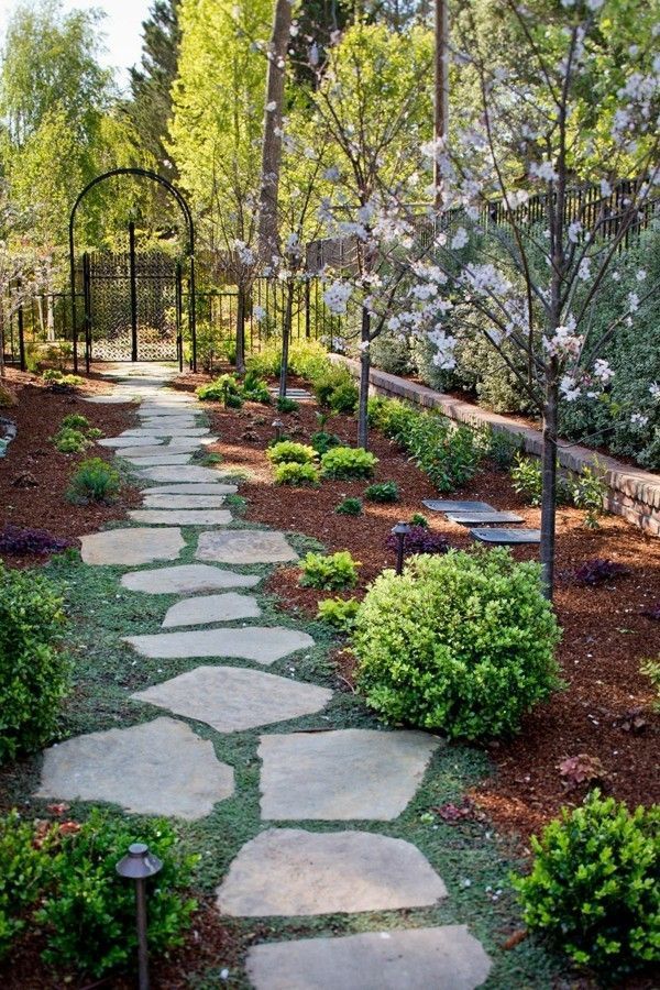 Garden Path Ideas with plants and flowers to make your way home more exciting -   24 garden path budget
 ideas