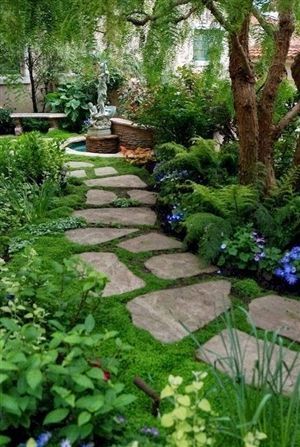 The Flexstone Landscape Stones are perfect for garden walkways and courtyards. These landscaping stones are light-weight and easily installed. This product also works with pour-in-place projects. Best alternative while buying landscaping materials. -   24 garden path budget
 ideas