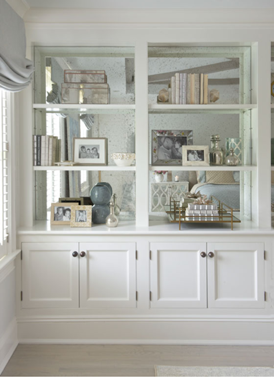 Built in bookcase -   24 glass shelves decor
 ideas