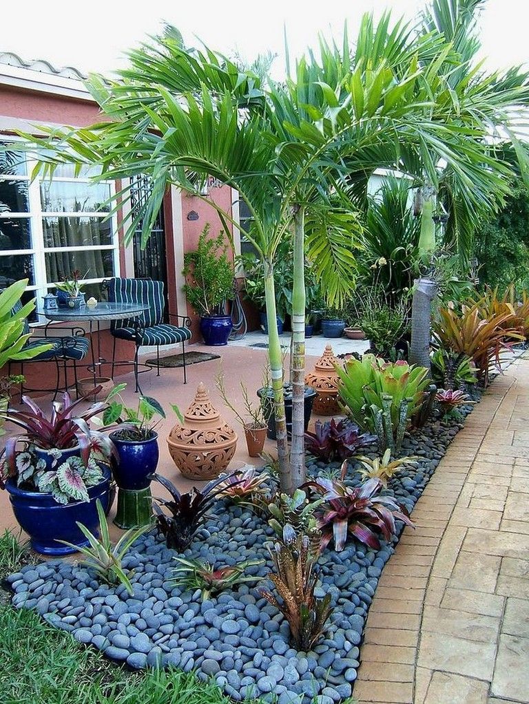 55+ Beautiful Rock Garden Ideas for Backyard and Front Yard -   24 home garden yard ideas