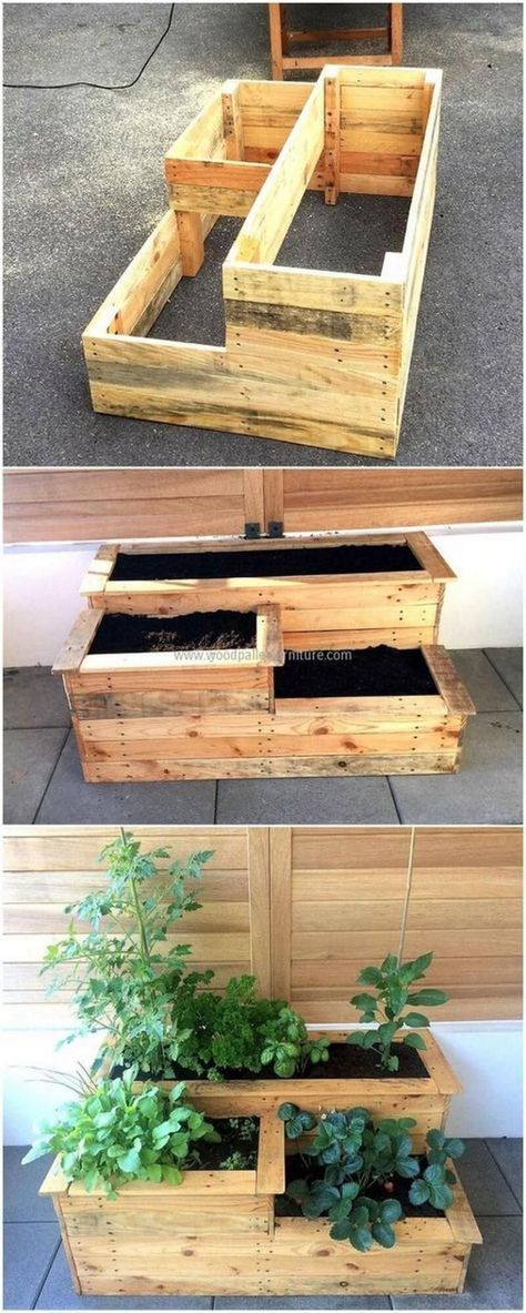 EASY AND SMART WAYS TO MAKE WOOD PALLET FURNITURE IDEAS -   24 home garden yard ideas