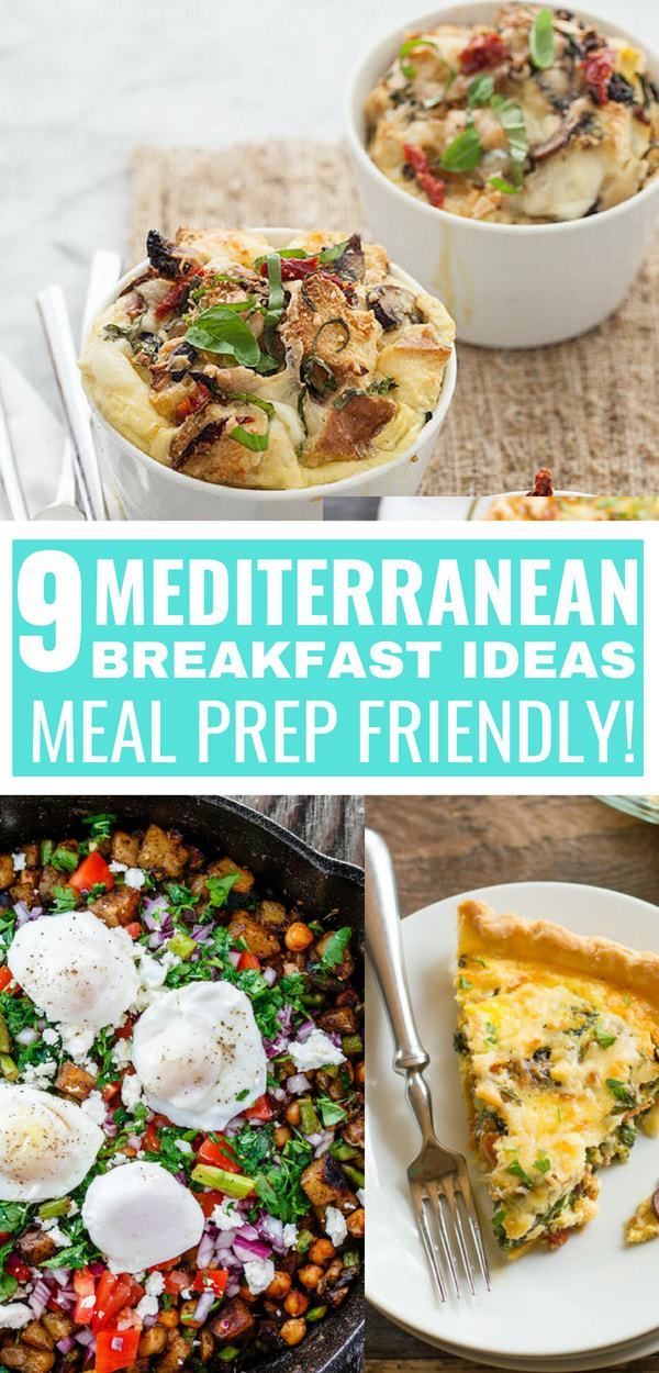 9 Mediterranean Diet Breakfast Recipes: Make-Ahead Friendly -   24 mediterranean diet mornings
 ideas