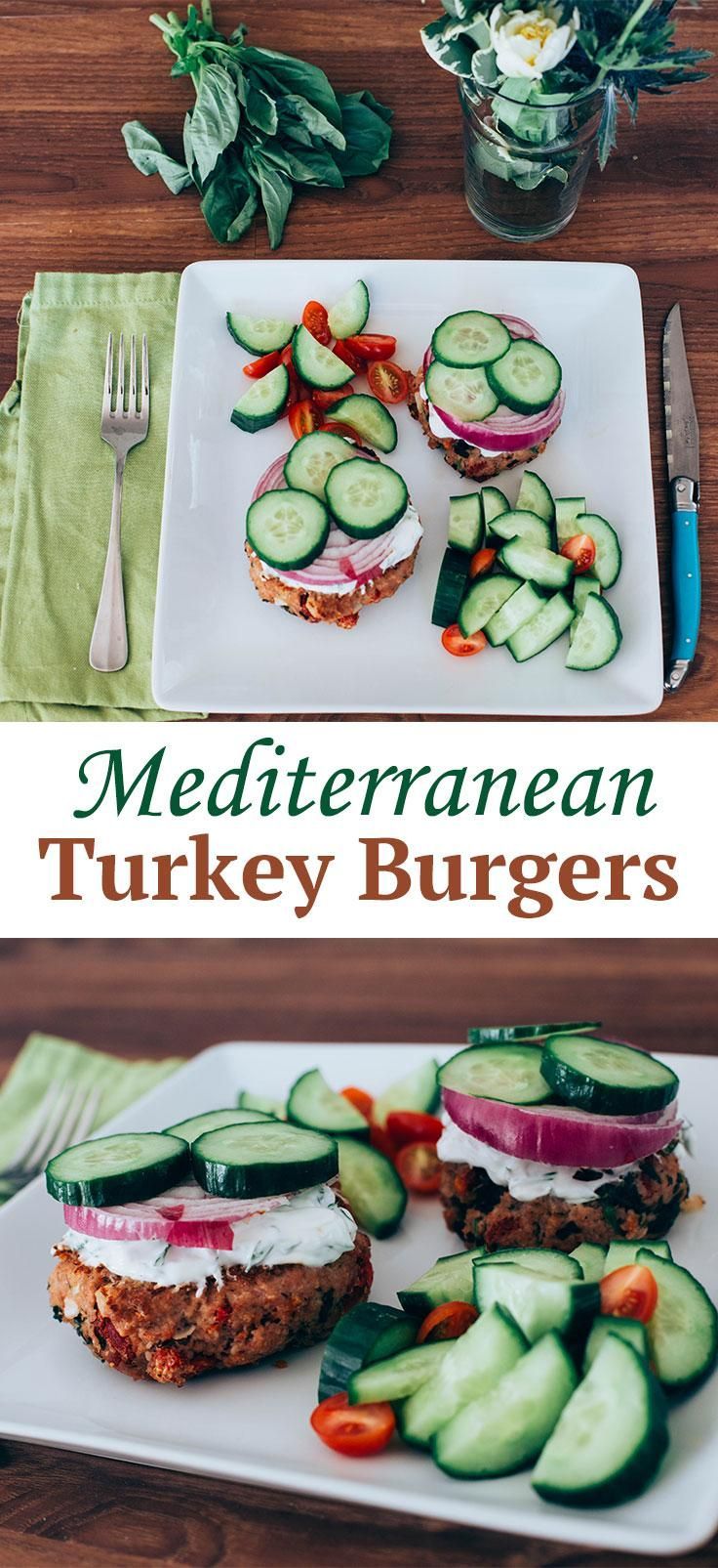 Mediterranean Turkey Burgers -   24 mediterranean diet mornings
 ideas