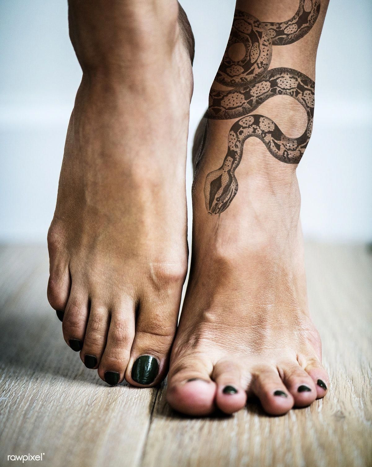 Closeup of ankle tattoo of a woman | premium image by rawpixel.com #Tattoosforwomen -   24 tattoo girl ankle
 ideas