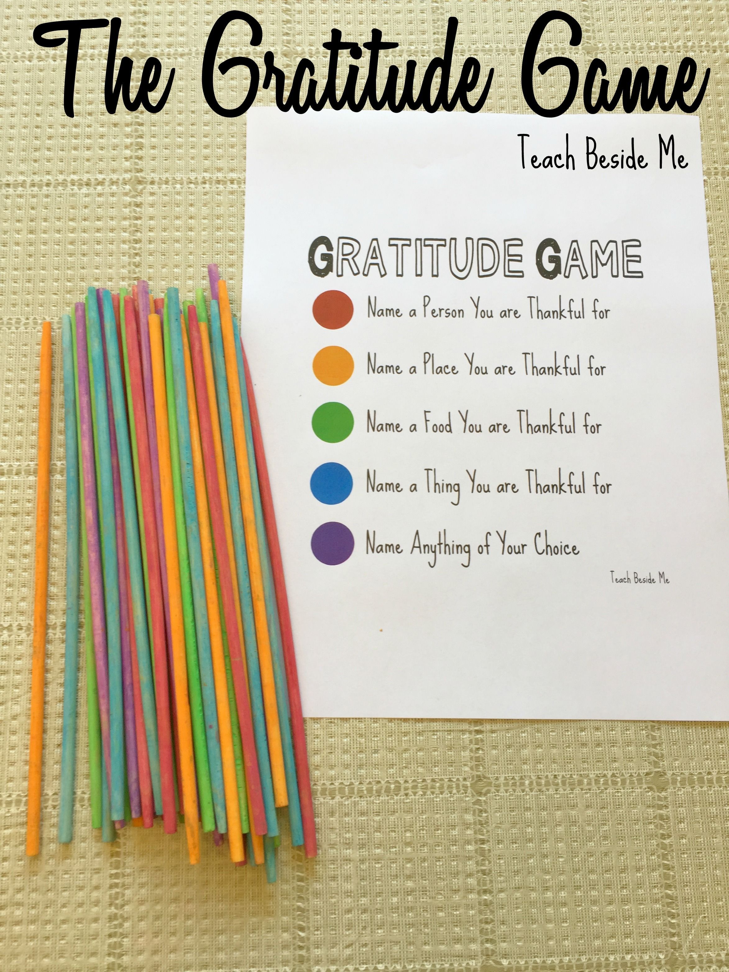 Play The Gratitude Game this Thanksgiving! -   24 thanksgiving crafts for school
 ideas