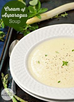 Cream of Asparagus Soup -   24 white asparagus recipes
 ideas