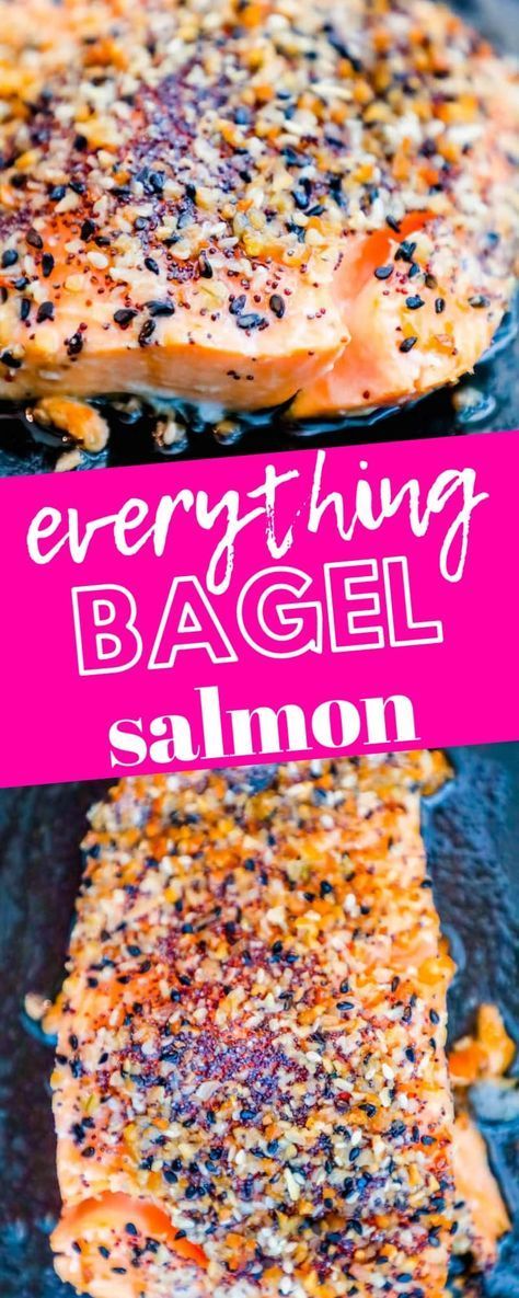 Easy Baked Everything Salmon Recipe - Sweet Cs Designs -   25 dash diet salmon
 ideas