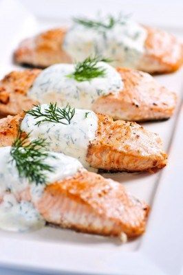Poached Salmon with Mustard-Dill Sauce -   25 dash diet salmon
 ideas