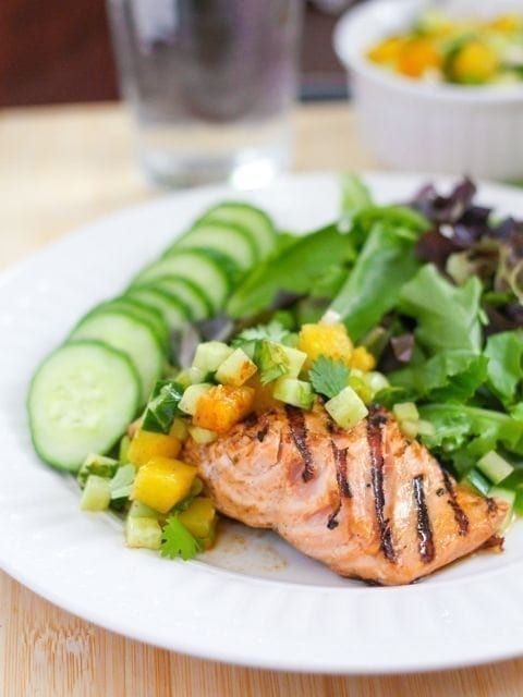 Grilled Salmon with Pineapple Salsa -   25 dash diet salmon
 ideas