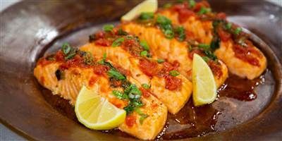 Salmon Braised in Tomato Sauce (Salmon Chraimeh) -   25 dash diet salmon
 ideas