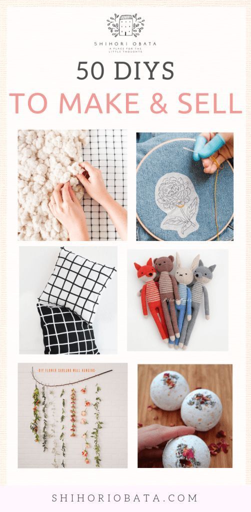 50 Irresistible Craft Ideas to Make and Sell -   25 diy crafts to make
 ideas