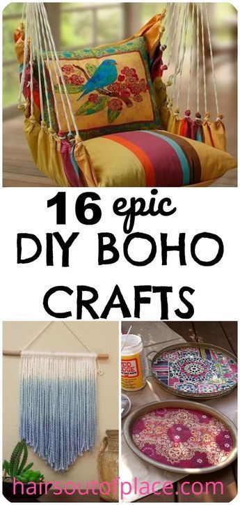 16 DIY Easy Boho Crafts for Your Boho Chic Room -   25 diy crafts to make
 ideas