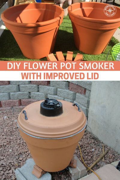 DIY Flower Pot Smoker With Improved Lid -   25 diy flower food
 ideas
