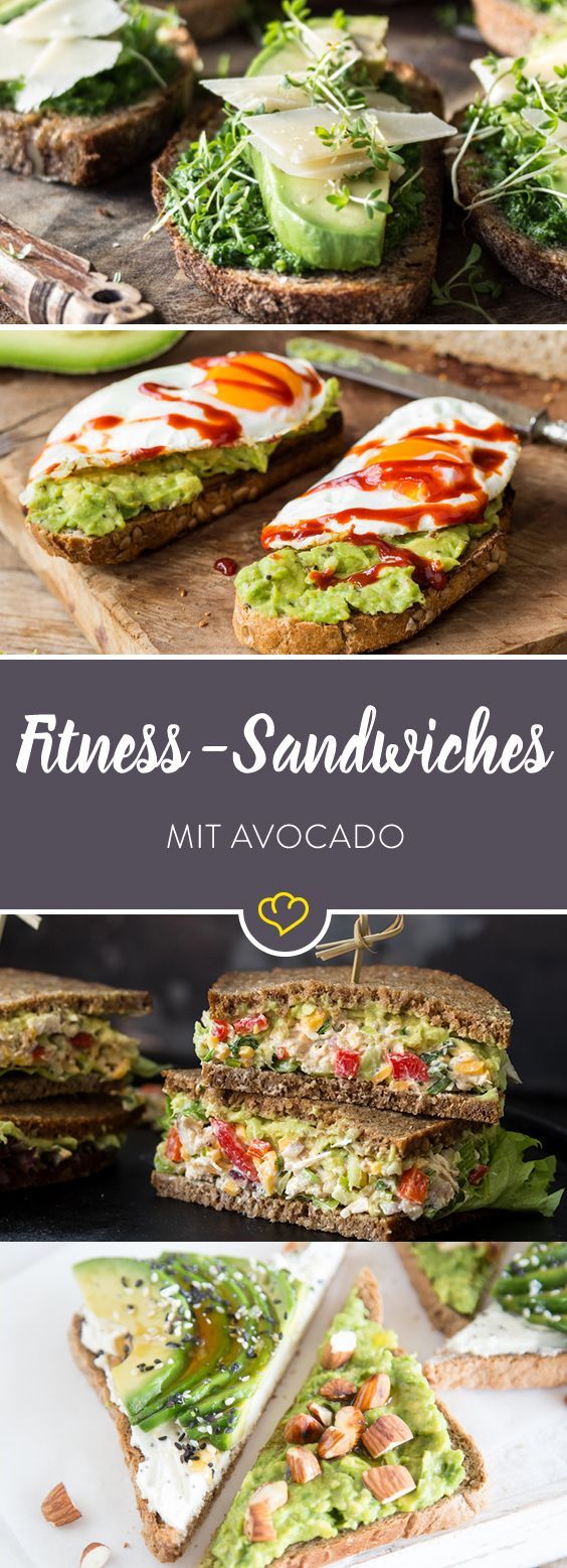 17 Avocado Sandwiches: Mach deine Stulle zum Fitness-Snack -   25 fitness food rezepte
 ideas