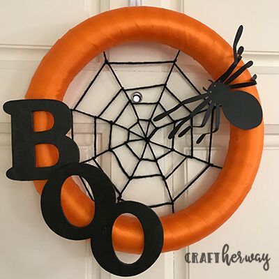DIY Halloween Wreath -   25 halloween crafts wreath
 ideas