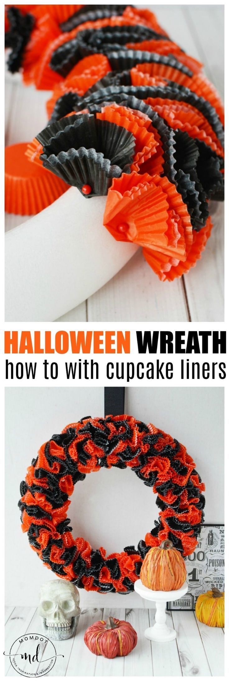 How to make a Halloween Wreath -   25 halloween crafts wreath
 ideas