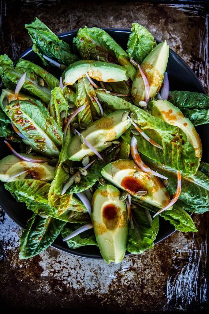 Smoky Romaine and Avocado Salad -   25 romaine salad recipes
 ideas