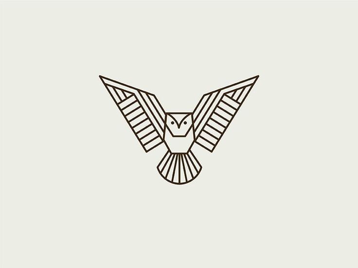 Geometric Owl -   6 geometric tattoo drawing
 ideas