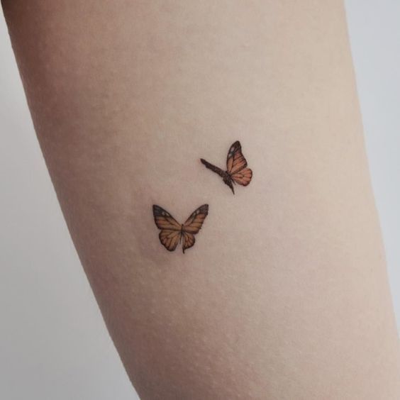 Tatuagens de Borboletas - Id?ias para Inspirar -   7 butterfly tattoo ankle
 ideas