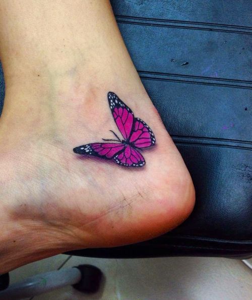 7 butterfly tattoo ankle
 ideas