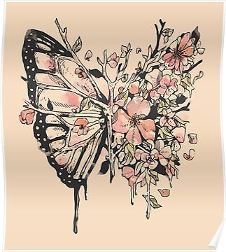 ‘Metamorphora’ Poster by Norman Duenas -   8 bird thigh tattoo
 ideas