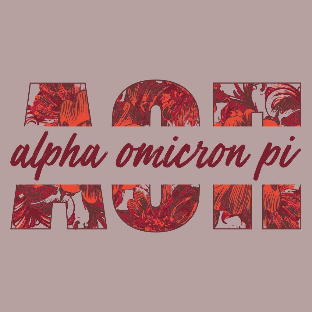 Alpha Omicron Pi Floral Design -   8 sorority crafts recruitment
 ideas