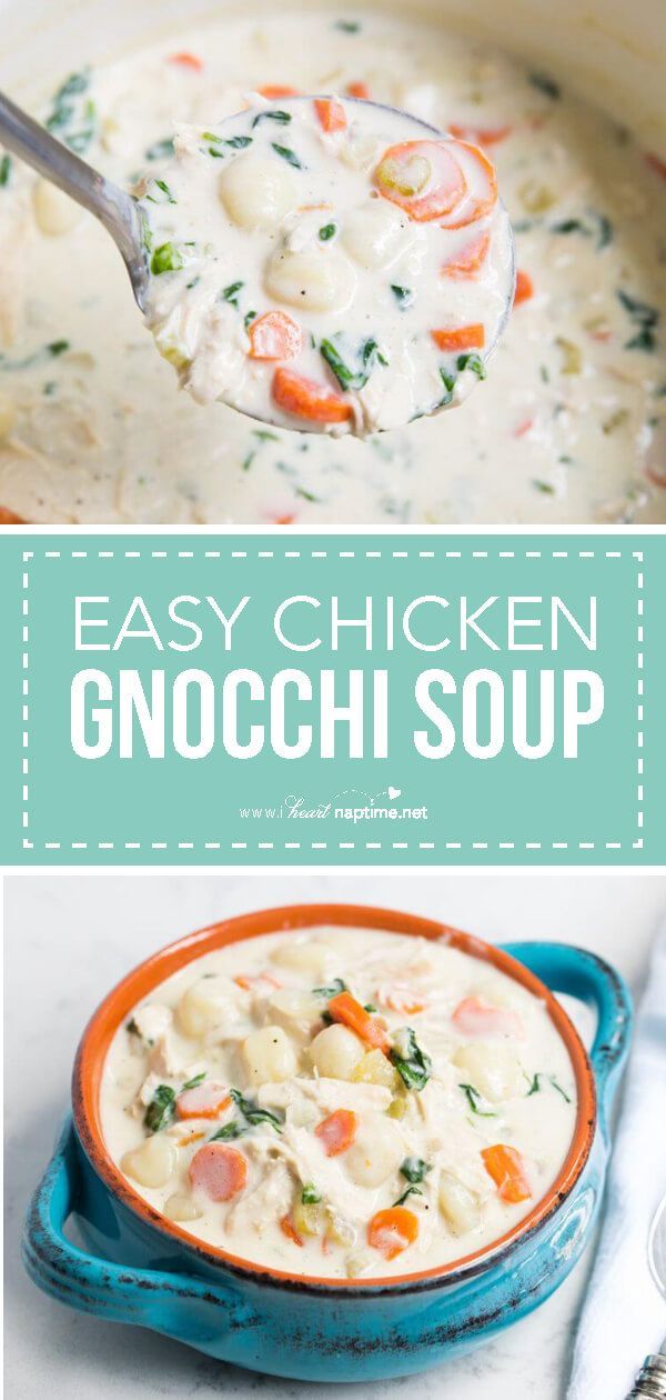 Easy Chicken Gnocchi Soup -   10 soup recipes easy
 ideas