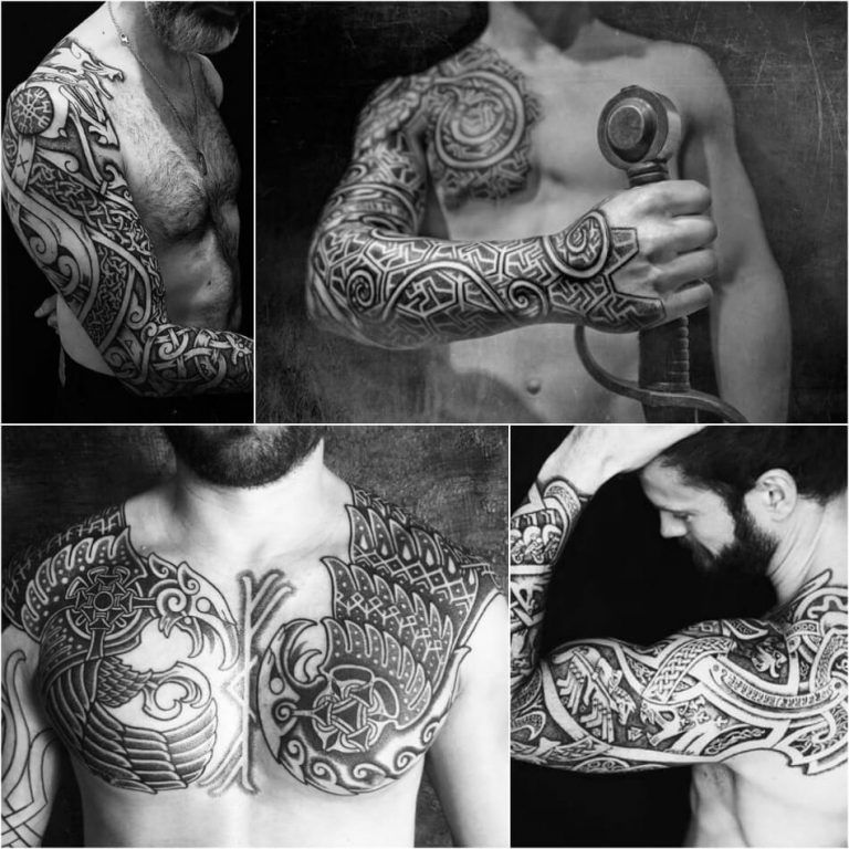 Viking Tattoos Ideas - Scandinavian Tattoos Ideas for Men and Women -   11 tattoo arm traditional
 ideas