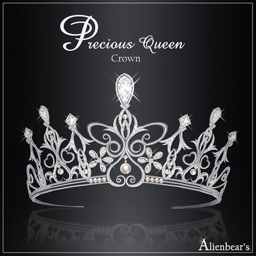 Precious Queen crown white -   12 white crown tattoo
 ideas